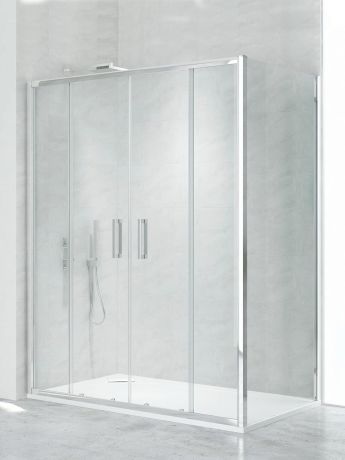 Przejdź do produktu KABINA NEW CORRINA 2D PROSTOKĄTNA U 150x80x195 CZYSTE 6mm ACTIVE SHIELD 2.0