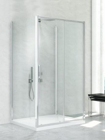 Przejdź do produktu KABINA NEW CORRINA 1D PROSTOKĄTNA PRZYŚCIENNA U 100x90x195 CZYSTE 6mm ACTIVE SHIELD 2.0