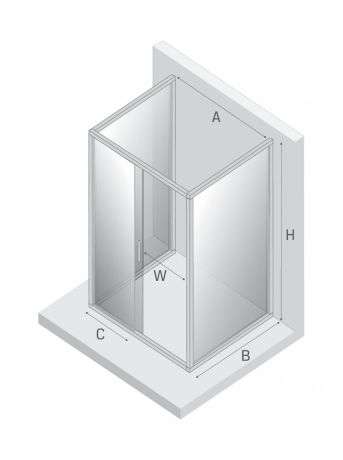 Przejdź do produktu KABINA NEW CORRINA 1D PROSTOKĄTNA PRZYŚCIENNA U 110x90x195 CZYSTE 6mm ACTIVE SHIELD 2.0