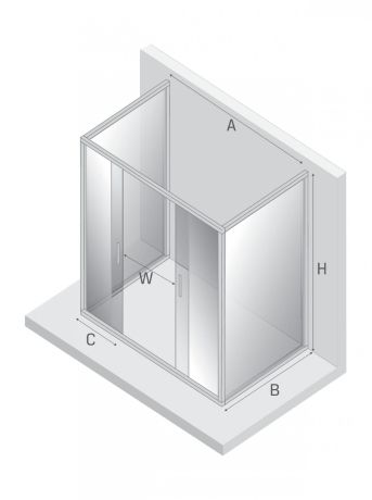 Przejdź do produktu KABINA NEW CORRINA 2D PROSTOKĄTNA PRZYŚCIENNA U 160x80x195 CZYSTE 6mm ACTIVE SHIELD 2.0