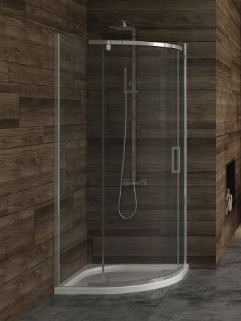 Przejdź do produktu KABINA NEW KOMFORT 1D PÓŁOKRĄGŁA U 80x80x195 CZYSTE 6mm ACTIVE SHIELD 2.0