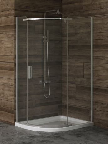 Przejdź do produktu KABINA NEW KOMFORT 1D ASYMETRYCZNA U 100x80x195 CZYSTE 6mm ACTIVE SHIELD 2.0