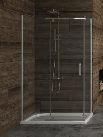 Przejdź do produktu KABINA NEW KOMFORT 1D PROSTOKĄTNA U 120x90x195 CZYSTE 6mm ACTIVE SHIELD 2.0