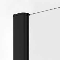 KABINA NEW KOMFORT BLACK 1D PÓŁOKRĄGŁA U 80x80x195 CZYSTE 6mm ACTIVE SHIELD 2.0