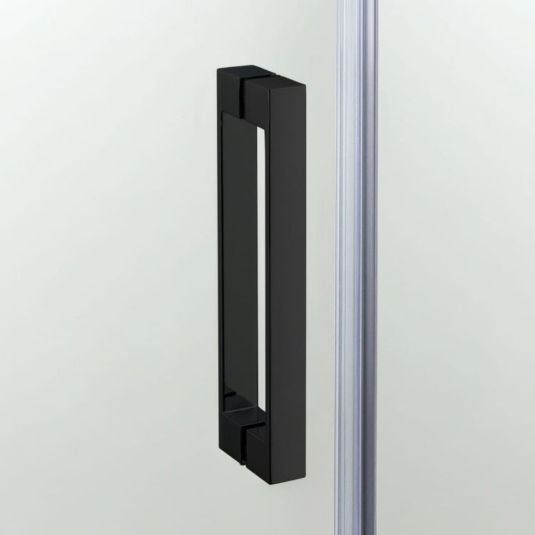 KABINA NEW KOMFORT BLACK 1D PÓŁOKRĄGŁA U 80x80x195 CZYSTE 6mm ACTIVE SHIELD 2.0