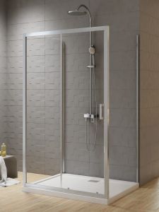 KABINA NEW VARIA 1D PROSTOKĄTNA PRZYŚCIENNA U 100x80x190 CZYSTE 6mm ACTIVE SHIELD