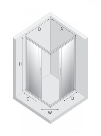 Przejdź do produktu KABINA NEW VARIA 2D PROSTOKĄTNA U 80x90x190 CZYSTE 6mm ACTIVE SHIELD