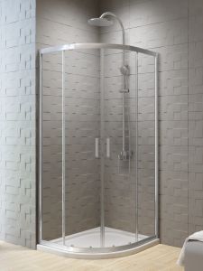 KABINA NEW VARIA 2D PÓŁOKRĄGŁA U 80x80x190 CZYSTE 6mm ACTIVE SHIELD