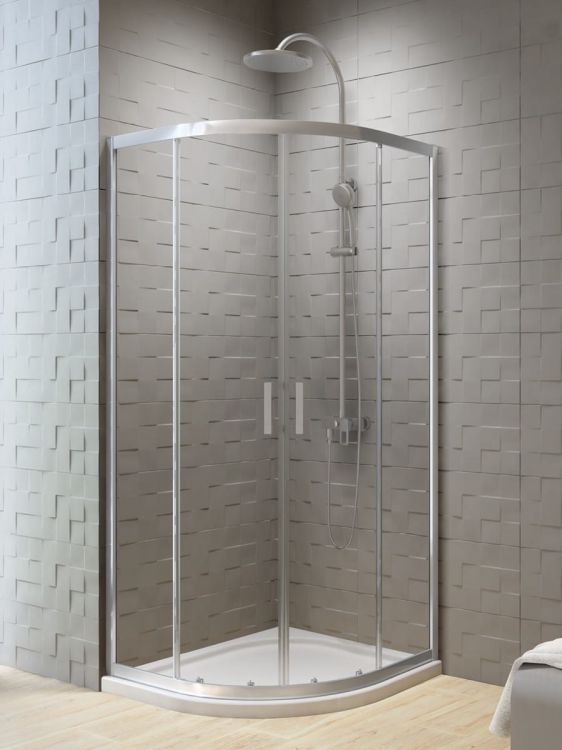 KABINA NEW VARIA 2D PÓŁOKRĄGŁA U 90x90x190 CZYSTE 6mm ACTIVE SHIELD