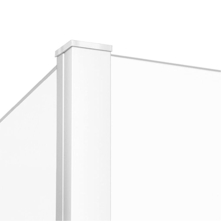 NZ6 KABINA NEW MODUS WHITE WALK-IN U 90x200 CZYSTE 8mm ACTIVE SHIELD 2.0 WZÓR KRATKA