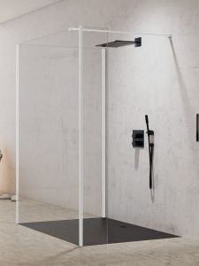 NZ2 KABINA NEW MODUS WHITE WALK-IN U 90x200 CZYSTE 8mm ACTIVE SHIELD 2.0