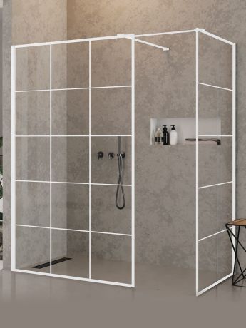 Przejdź do produktu NZ6 KABINA NEW MODUS WHITE WALK-IN U 140x100x200 CZYSTE 8mm ACTIVE SHIELD 2.0 WZÓR KRATKA