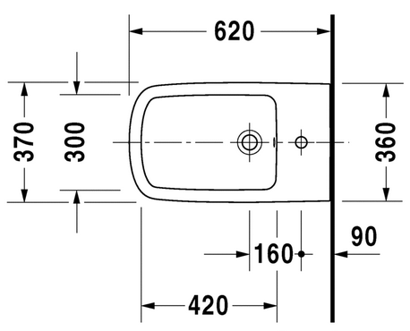 Przejdź do produktu Bidet wiszący z przelewem Duravit DuraStyle 228615, 37x62cm