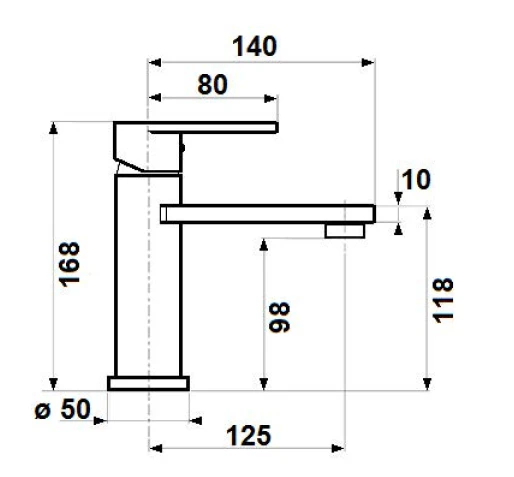 Bateria umywalkowa Sapho Dandy 5802/S chrom