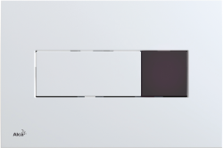 Przycisk spłukujący bezdotykowy z zasilaniem sieciowym M370S biały połysk Alcaplast