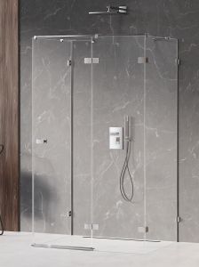 KABINA AVEXA 1D PROSTOKĄTNA PRZYŚCIENNA P 100x120x200 CZYSTE 6mm ACTIVE SHIELD 2.0