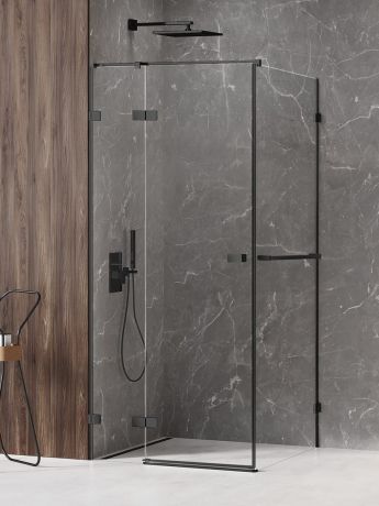 Przejdź do produktu NZ4 KABINA AVEXA BLACK 1D PROSTOKĄTNA L 80x70x200 CZYSTE 6mm ACTIVE SHIELD 2.0 WIESZAK