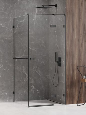 Przejdź do produktu NZ4 KABINA AVEXA BLACK 1D KWADRATOWA P 110x110x200 CZYSTE 6mm ACTIVE SHIELD 2.0 WIESZAK