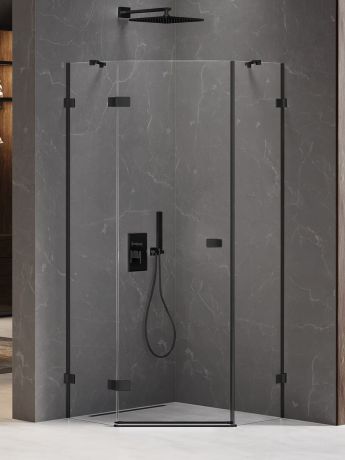 Przejdź do produktu KABINA AVEXA BLACK 1D PIĘCIOKĄTNA L 90x90x200 CZYSTE 6mm ACTIVE SHIELD 2.0
