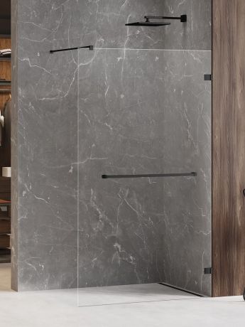 Przejdź do produktu NZ4 KABINA AVEXA BLACK WALK-IN U 70x200 CZYSTE 8mm ACTIVE SHIELD 2.0 WIESZAK