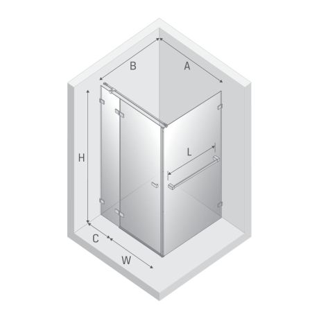 Przejdź do produktu NZ4 KABINA AVEXA WHITE 1D PROSTOKĄTNA L 90x80x200 CZYSTE 6mm ACTIVE SHIELD 2.0 WIESZAK