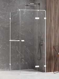 NZ4 KABINA AVEXA WHITE 1D PROSTOKĄTNA P 80x70x200 CZYSTE 6mm ACTIVE SHIELD 2.0 WIESZAK