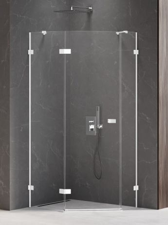 Przejdź do produktu NZ2 KABINA AVEXA WHITE 1D PIĘCIOKĄTNA ASYMETRYCZNA L 100x80x200 CZYSTE 6mm ACTIVE SHIELD 2.0 DRZWI LEWE