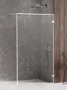 NZ4 KABINA AVEXA WHITE WALK-IN  130x200 CZYSTE 6mm ACTIVE SHIELD 2.0 RAMKA ALU