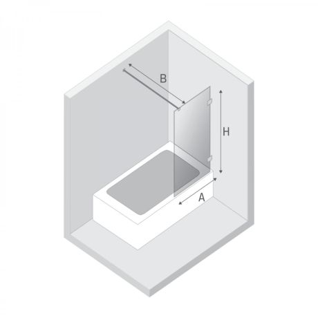 Przejdź do produktu NZ2 PARAWAN NAWANNOWY AVEXA WHITE  70x150 CZYSTE 6mm ACTIVE SHIELD 2.0  WSP. PROSTOPADŁY