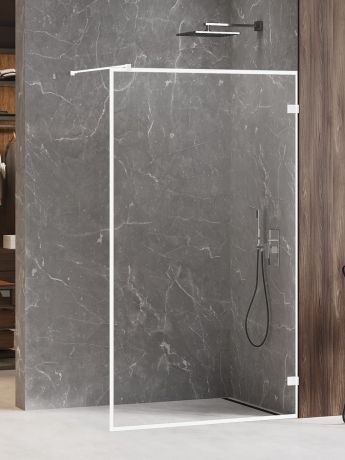 Przejdź do produktu NZ6 KABINA AVEXA WHITE WALK-IN U 120x200 CZYSTE 6mm ACTIVE SHIELD 2.0 WZÓR RAMKA