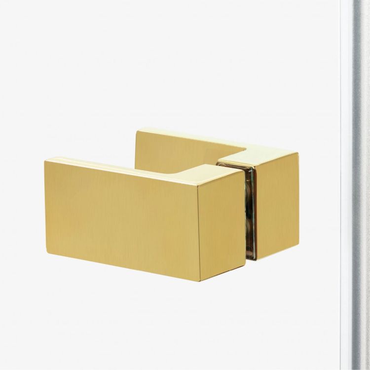 NZ4 KABINA AVEXA GOLD BRUSHED 1D PROSTOKĄTNA L 90x70x200 CZYSTE 6mm ACTIVE SHIELD 2.0 WIESZAK