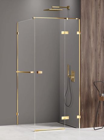 Przejdź do produktu NZ4 KABINA AVEXA GOLD SHINE 1D KWADRATOWA P 80x80x200 CZYSTE 6mm ACTIVE SHIELD 2.0 WIESZAK