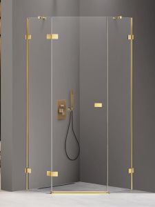 KABINA AVEXA GOLD SHINE 1D PIĘCIOKĄTNA L 80x80x200 CZYSTE 6mm ACTIVE SHIELD 2.0
