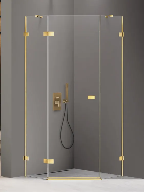 KABINA AVEXA GOLD SHINE 1D PIĘCIOKĄTNA L 90x90x200 CZYSTE 6mm ACTIVE SHIELD 2.0