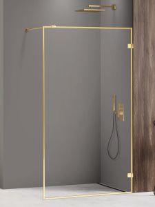 NZ4 KABINA AVEXA GOLD SHINE WALK-IN  110x200 CZYSTE 6mm ACTIVE SHIELD 2.0 RAMKA ALU