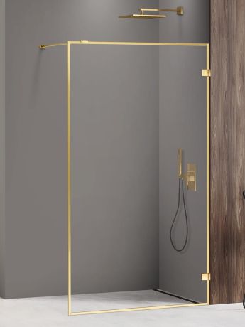 Przejdź do produktu NZ4 KABINA AVEXA GOLD SHINE WALK-IN  140x200 CZYSTE 6mm ACTIVE SHIELD 2.0 RAMKA ALU