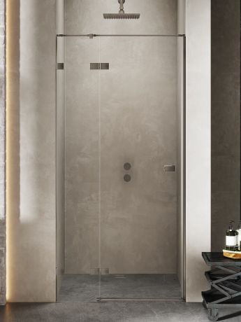 Przejdź do produktu DRZWI WNĘKOWE AVEXA GUNMETAL BRUSHED 1D L 80x200 CZYSTE 6mm ACTIVE SHIELD 2.0