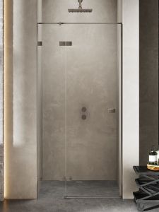 DRZWI WNĘKOWE AVEXA GUNMETAL BRUSHED 1D P 110x200 CZYSTE 6mm ACTIVE SHIELD 2.0