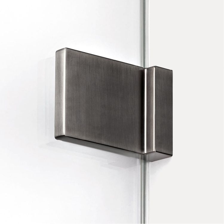 NZ4 KABINA AVEXA GUNMETAL BRUSHED 1D PROSTOKĄTNA P 100x90x200 CZYSTE 6mm ACTIVE SHIELD 2.0 WIESZAK