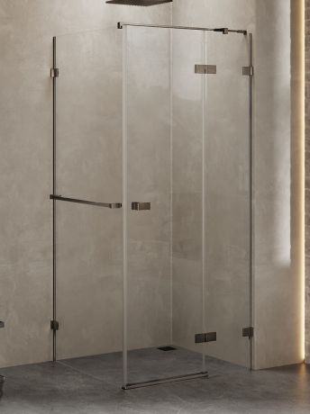 Przejdź do produktu NZ4 KABINA AVEXA GUNMETAL BRUSHED 1D PROSTOKĄTNA P 110x100x200 CZYSTE 6mm ACTIVE SHIELD 2.0 WIESZAK