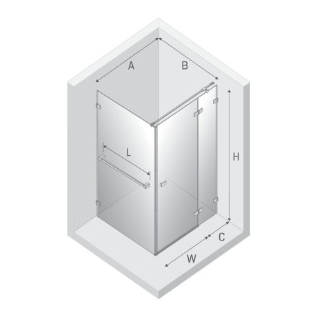 Przejdź do produktu NZ4 KABINA AVEXA GUNMETAL BRUSHED 1D KWADRATOWA P 110x110x200 CZYSTE 6mm ACTIVE SHIELD 2.0 WIESZAK