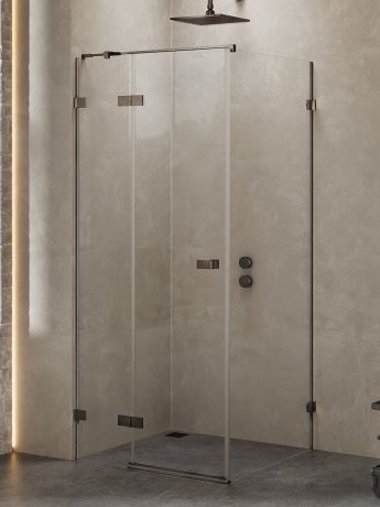 Przejdź do produktu KABINA AVEXA GUNMETAL BRUSHED 1D PROSTOKĄTNA L 90x110x200 CZYSTE 6mm ACTIVE SHIELD 2.0