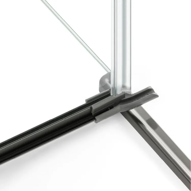KABINA AVEXA GUNMETAL BRUSHED 1D PROSTOKĄTNA L 100x90x200 CZYSTE 6mm ACTIVE SHIELD 2.0