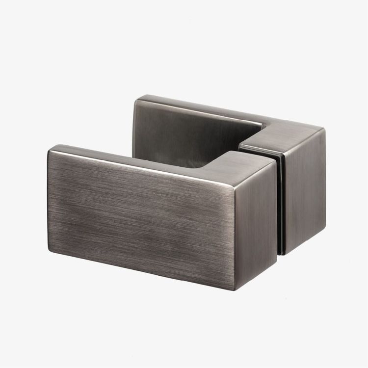 KABINA AVEXA GUNMETAL BRUSHED 1D PROSTOKĄTNA L 110x80x200 CZYSTE 6mm ACTIVE SHIELD 2.0