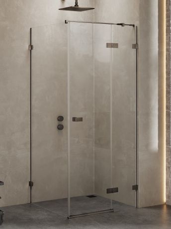 Przejdź do produktu KABINA AVEXA GUNMETAL BRUSHED 1D PROSTOKĄTNA P 110x120x200 CZYSTE 6mm ACTIVE SHIELD 2.0