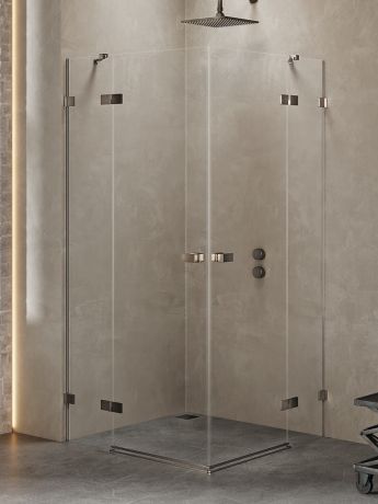 Przejdź do produktu KABINA AVEXA GUNMETAL BRUSHED 2D PROSTOKĄTNA  90x80x200 CZYSTE 6mm ACTIVE SHIELD 2.0
