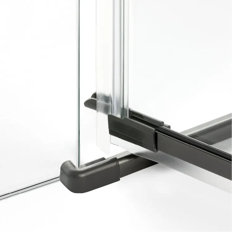 KABINA AVEXA GUNMETAL BRUSHED 2D KWADRATOWA  90x90x200 CZYSTE 6mm ACTIVE SHIELD 2.0