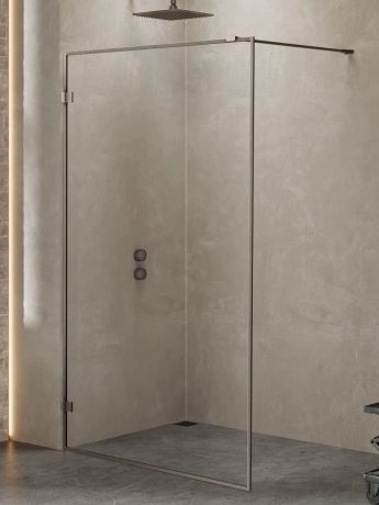 Przejdź do produktu NZ4 KABINA AVEXA GUNMETAL BRUSHED WALK-IN  120x200 CZYSTE 6mm ACTIVE SHIELD 2.0 RAMKA ALU
