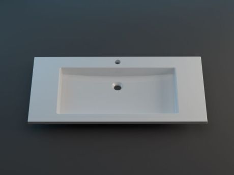Przejdź do produktu Umywalka na dowolny wymiar, na zamówienie z Corianu z misą Lite SOL 68x30