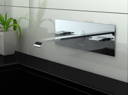 Bateria umywalkowa podtynkowa z wylewką 20 cm Kohlman Axis QW198N chrom